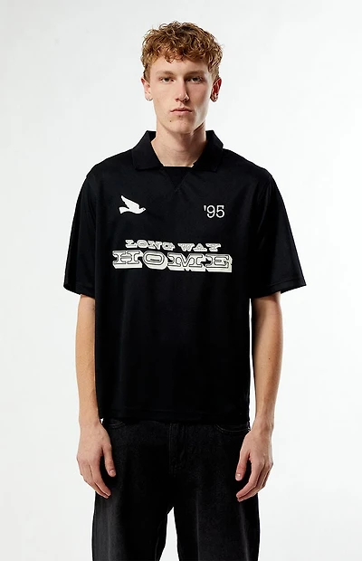 Pacsun Black Long Way Home Mesh T-Shirt