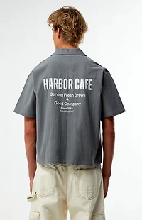 Pacsun Harbor Cafe Oversized Resort Camp Shirt
