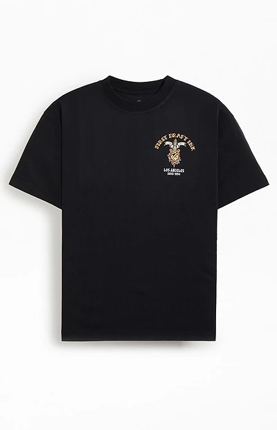 Pabst Blue Ribbon Jaguar Tattoo T-Shirt