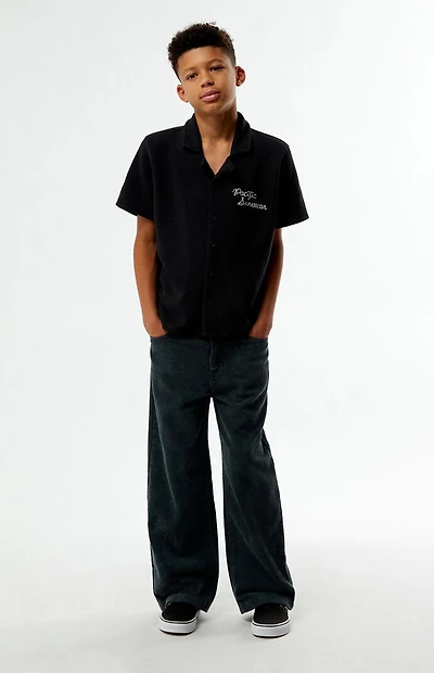 Pacsun Kids Corduroy Baggy Pants Black