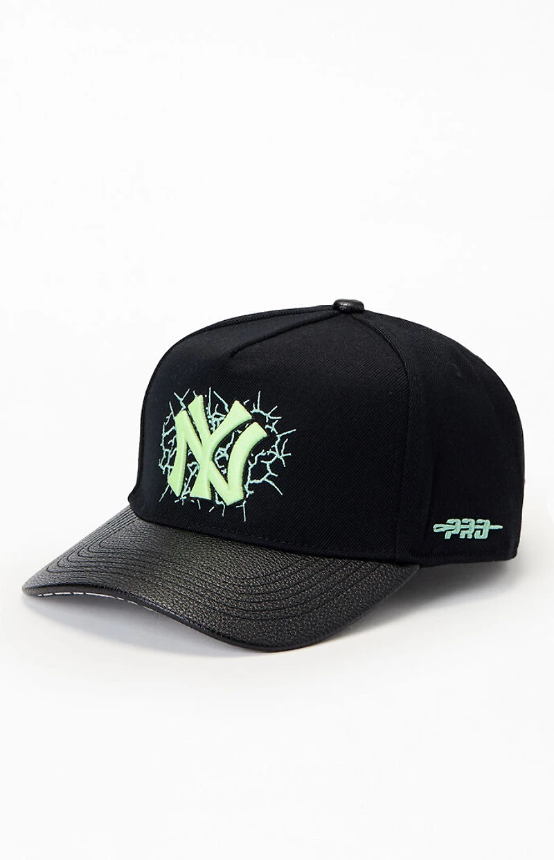 ProStandard NY Yankees Faux Leather Brim Dad Hat