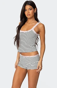 Edikted Sofi Striped Ribbed Tank Top