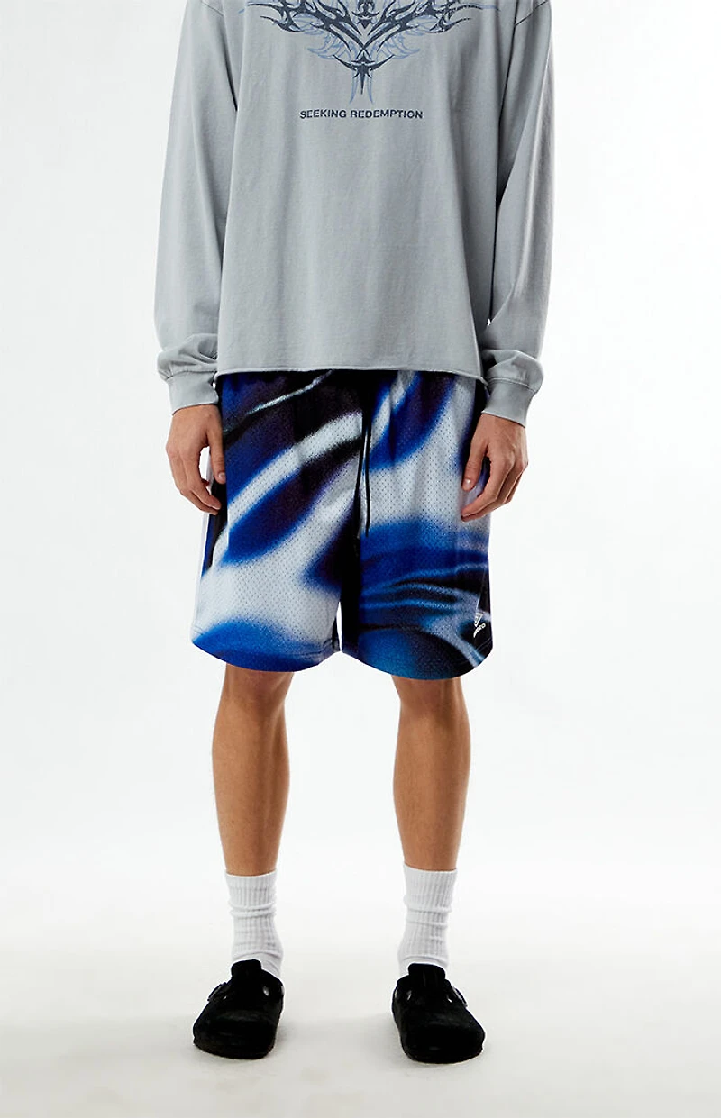 Umbro x PacSun Blue Taty Mesh Shorts