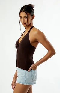 Your Favorite Femme Sweater Halter Top