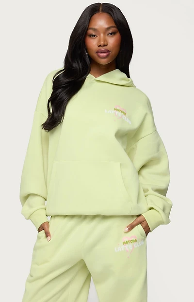 Edikted Matcha Lover Oversized Hoodie