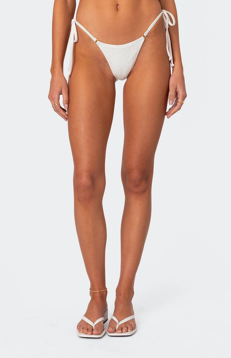 Edikted Eyelet String Bikini Bottom
