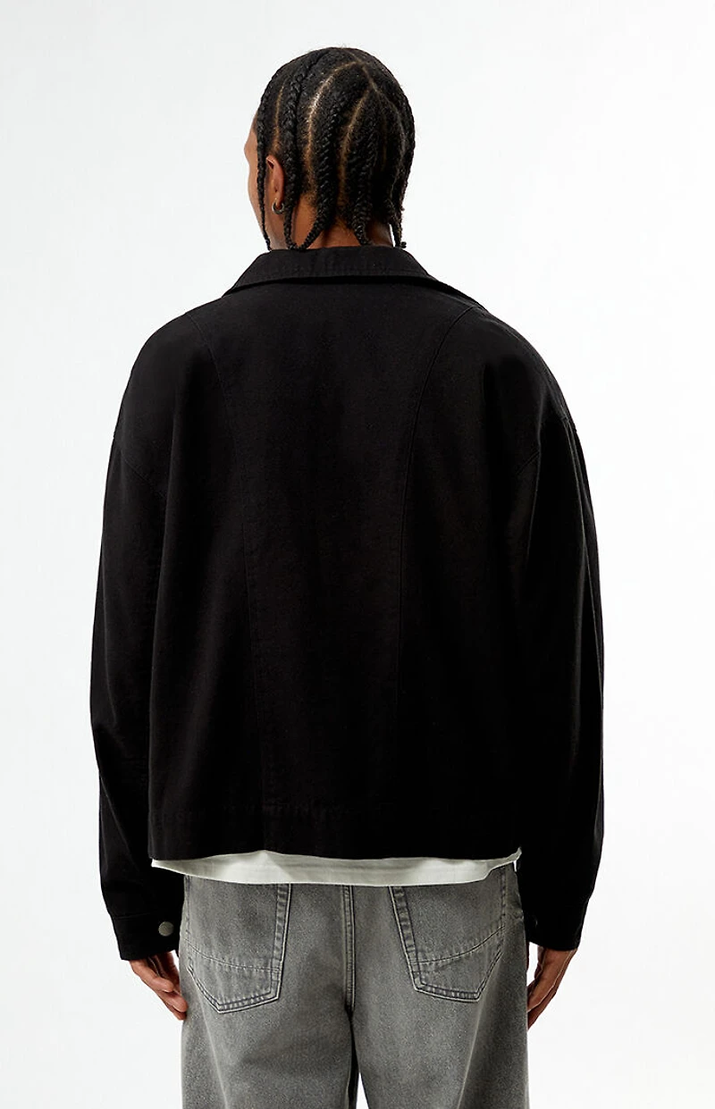 Pacsun Black Double Seams Gas Jacket