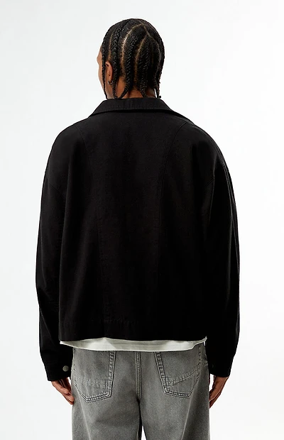 Pacsun Black Double Seams Gas Jacket