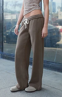 John Galt Brown Anastasia Baggy Sweatpants