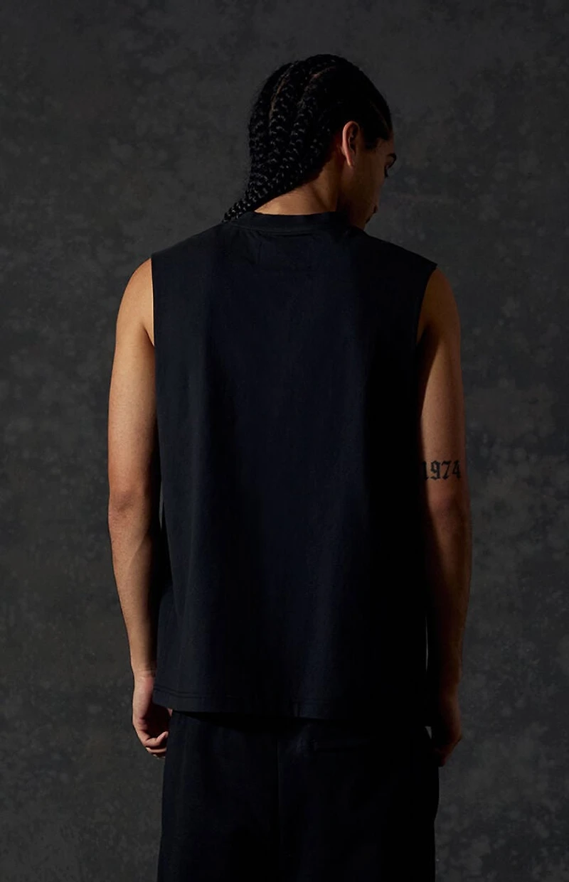A.R.C. Black Standard Cut Off Muscle T-Shirt