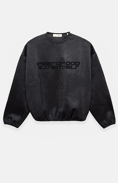 Fear of God ESSENTIALS Vintage Black Modern Crew Neck Sweatshirt