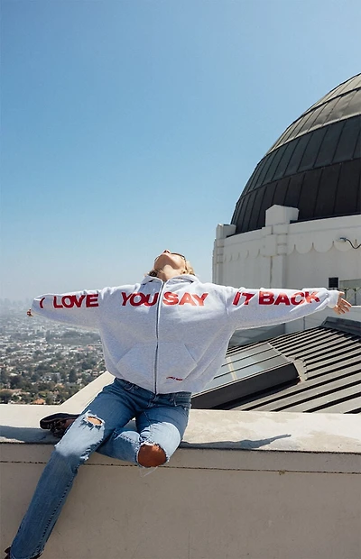 LONELY GHOST ILYSIB Zip Up Hoodie