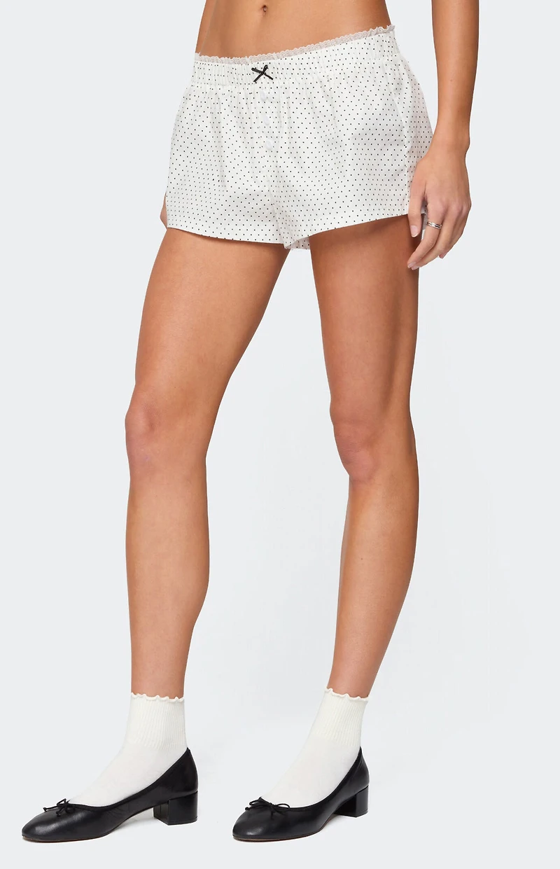 Edikted Lexa Polka Dot Boxer Shorts