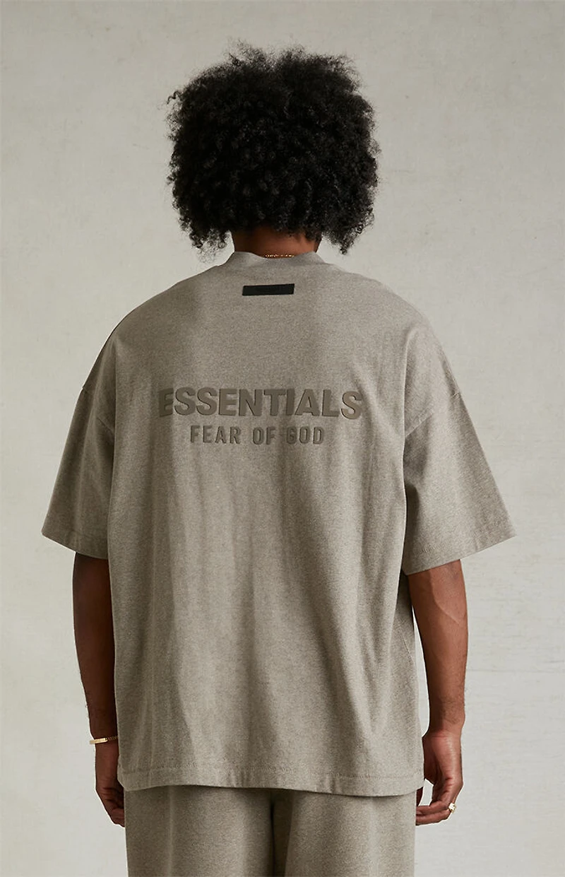 Fear of God ESSENTIALS Heather Grey V-Neck T-Shirt