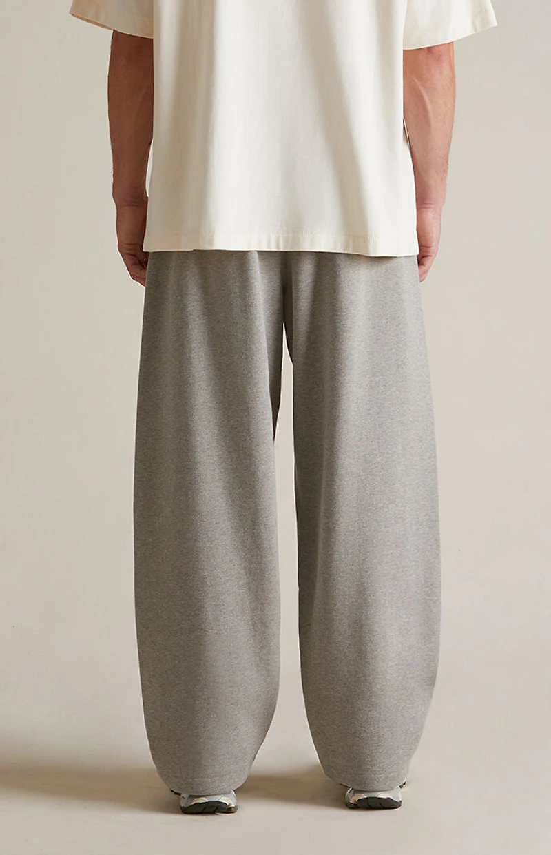 Fear of God ESSENTIALS Dark Heather Oatmeal Fleece Relaxed Sweatpants