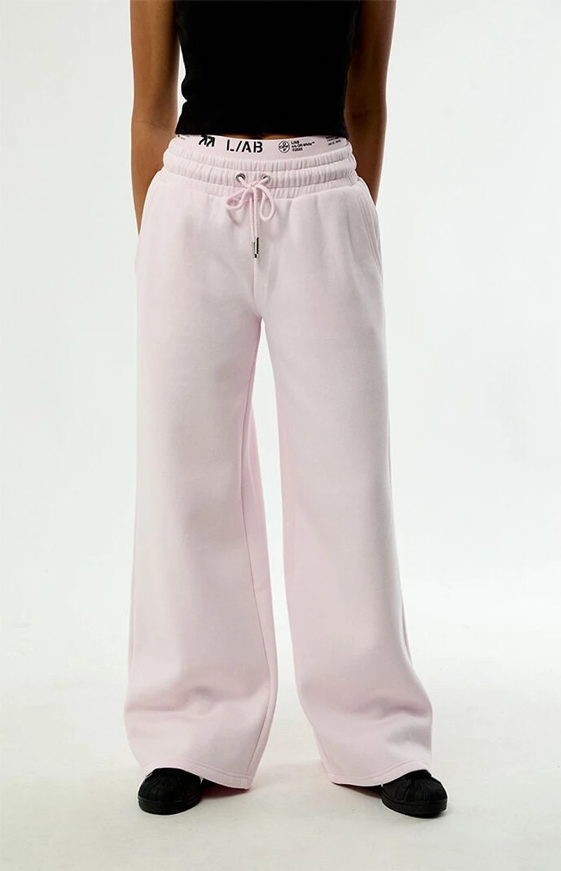 L/AB c/o Off-White Double Waistband Baggy Sweatpants