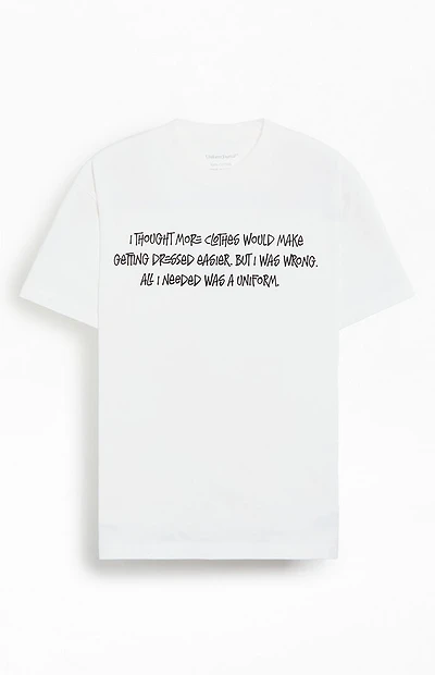 Uniform Journal All I Needed Was A T-Shirt