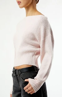 Your Favorite Cosette Ribbed Off-The-Shoulder Sweater