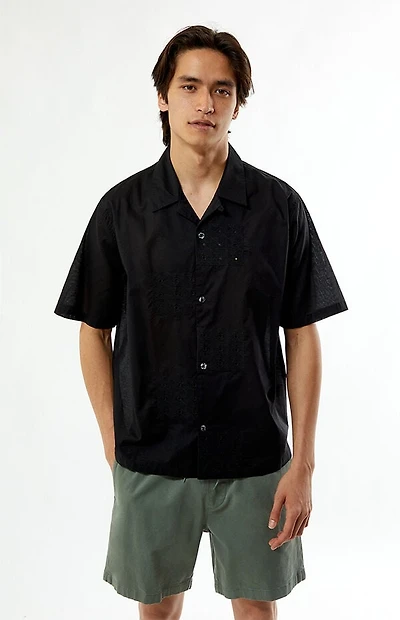 Pacsun Black Ritz Oversized Resort Camp Shirt