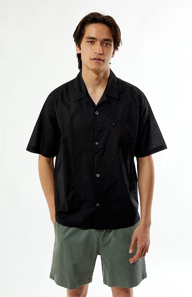 Pacsun Black Ritz Oversized Resort Camp Shirt