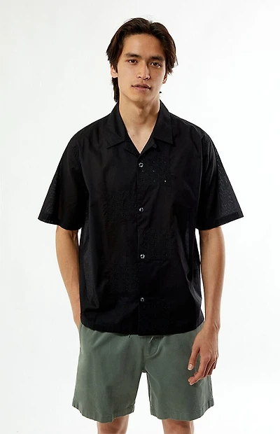 Pacsun Black Ritz Oversized Resort Camp Shirt