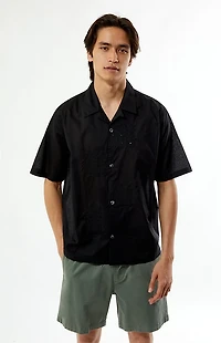 Pacsun Black Ritz Oversized Resort Camp Shirt
