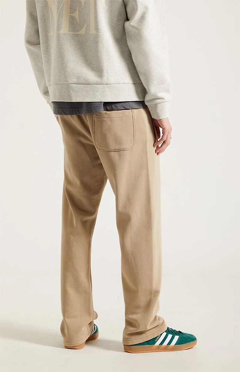 Pacsun Tan Straight Leg Sweatpants