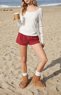 John Galt White Zelly Long Sleeve Top