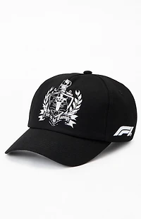 Formula 1 x Pacsun Great Britain Black Crest Snapback Hat