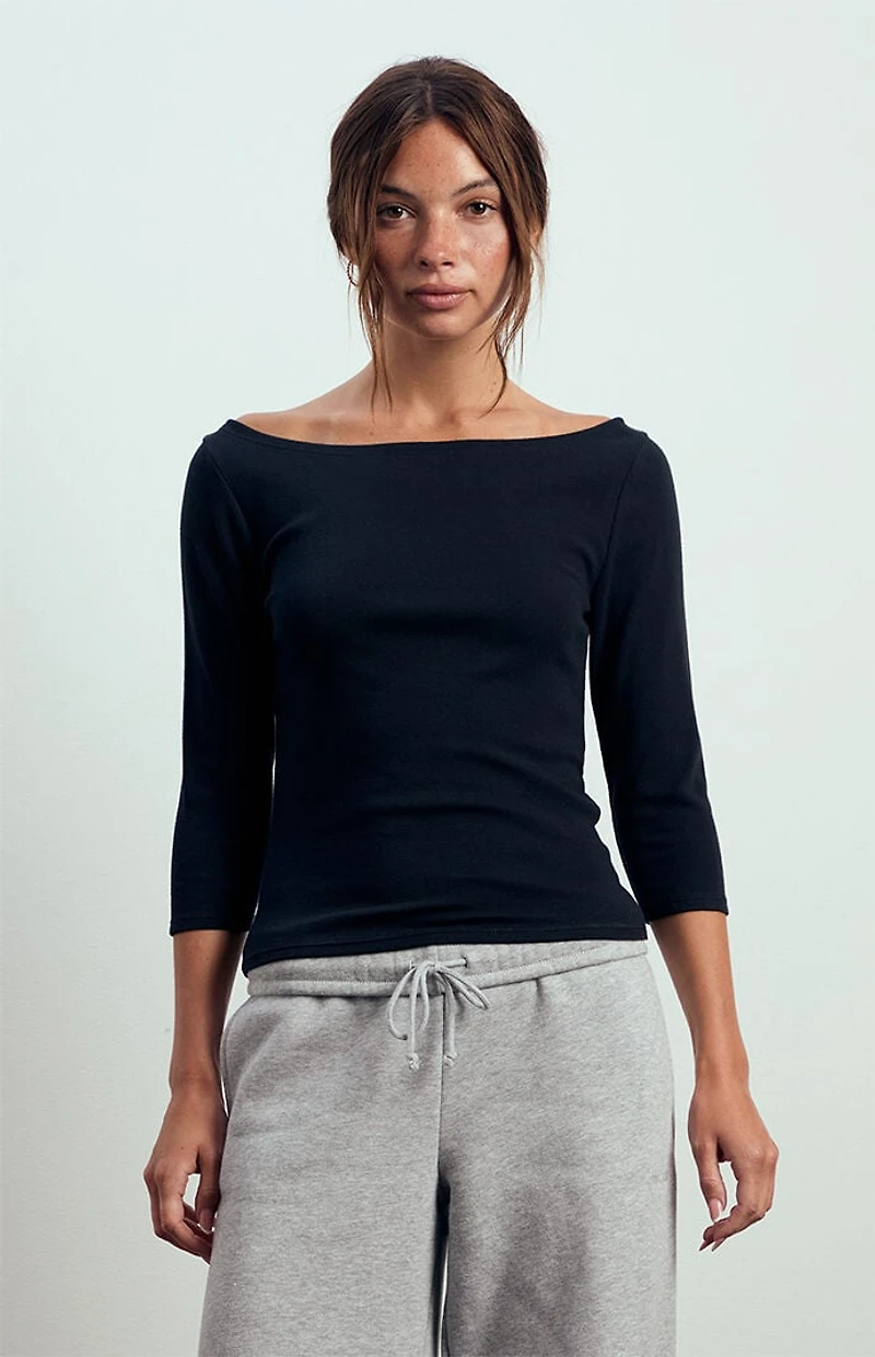 Beverly and Beck Kenzie 3/4 Sleeve Off-The-Shoulder Top