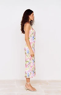 MINKPINK Celina Floral Mesh Midi Dress