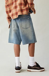 Pacsun Medium Indigo Tint Baggy Denim Shorts
