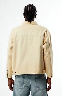 Pacsun Tan Washed Canvas Gas Jacket