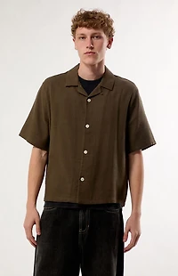 Pacsun Brown Dean Camp Shirt