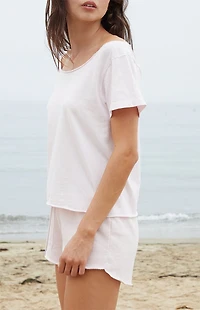 John Galt Pink Robyn Off-The-Shoulder Top