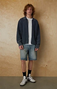 Pacsun Blue Zip Up Sweater