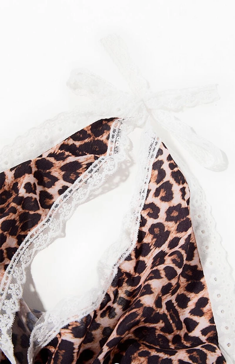 LA Hearts Leopard Headscarf