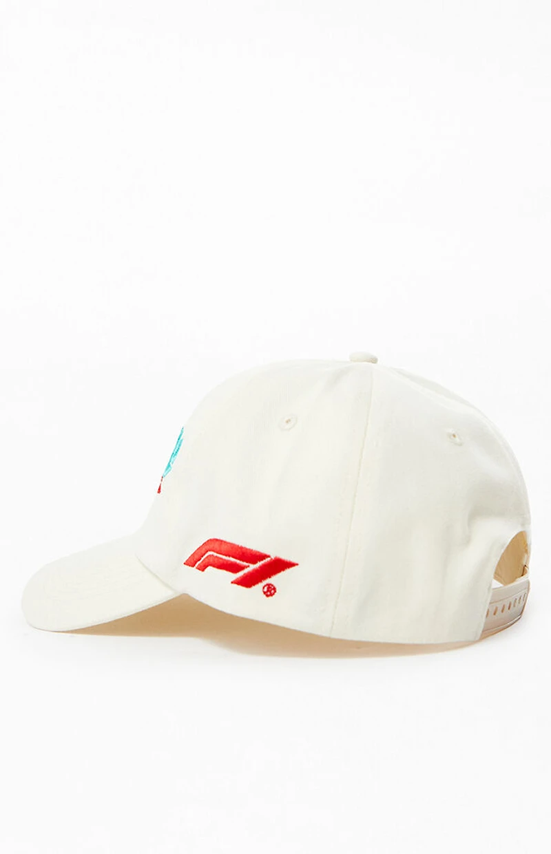 Formula 1 x PacSun Cream Melbourne Australia Southern Land Twill Snapback Hat