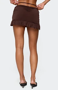 Edikted Koda Ruched Mini Skirt
