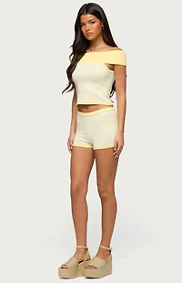 Edikted Camil Striped Knit Top