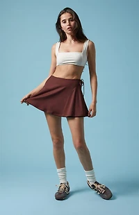 PAC 1980 WHISPER Active Leila Wrap Mini Skort