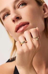 Ana Luisa Leia Heart Ring