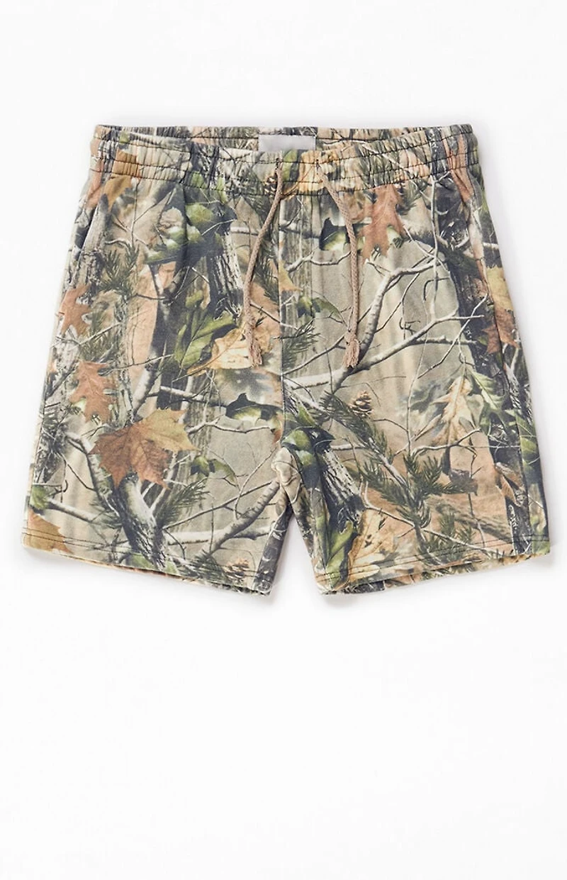 Pacsun Camo Fleece Volley Sweat Shorts