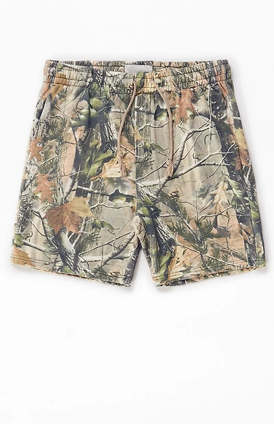 Pacsun Camo Fleece Volley Sweat Shorts