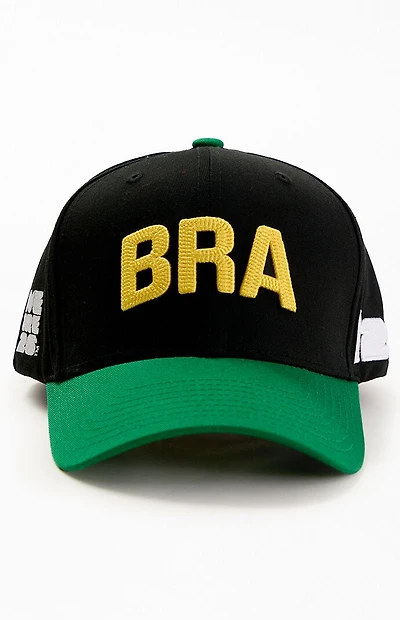 FIFA Embroidered Brazil Pro Crown Snapback Hat