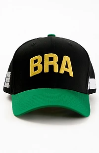FIFA Embroidered Brazil Pro Crown Snapback Hat