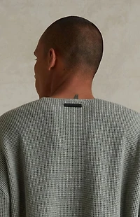 Fear of God ESSENTIALS Concrete Heather Waffle Knit Short Sleeve T-Shirt