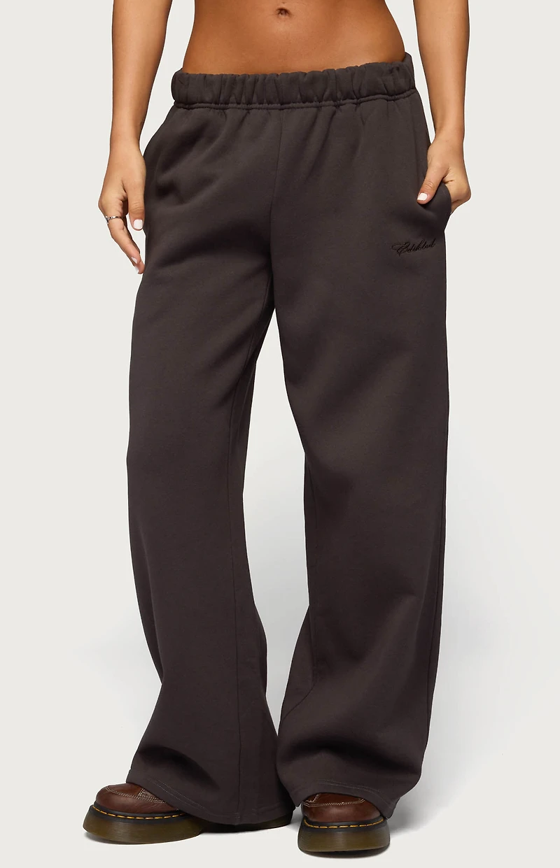 Edikted Basic Girl Wide Leg Sweatpants