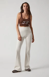 PAC 1980 WHISPER Active Ivory Franchise Flare Yoga Pants