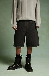 FIELD OF STUDY by Pacsun Ronnie Black Baggy Denim Shorts